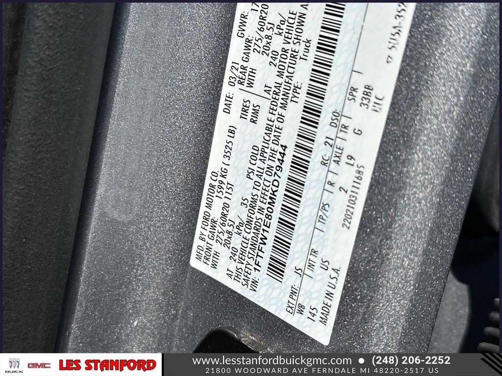 2021 Ford F-150 XL