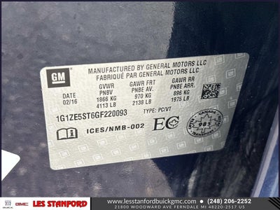 2016 Chevrolet Malibu LT