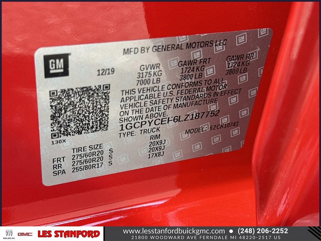 2020 Chevrolet Silverado 1500 Custom Trail Boss