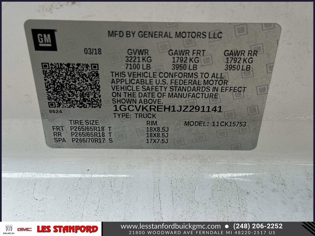 2018 Chevrolet Silverado 1500 LT