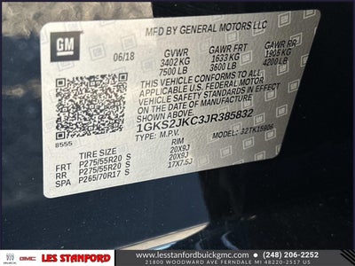 2018 GMC Yukon XL SLT Standard Edition