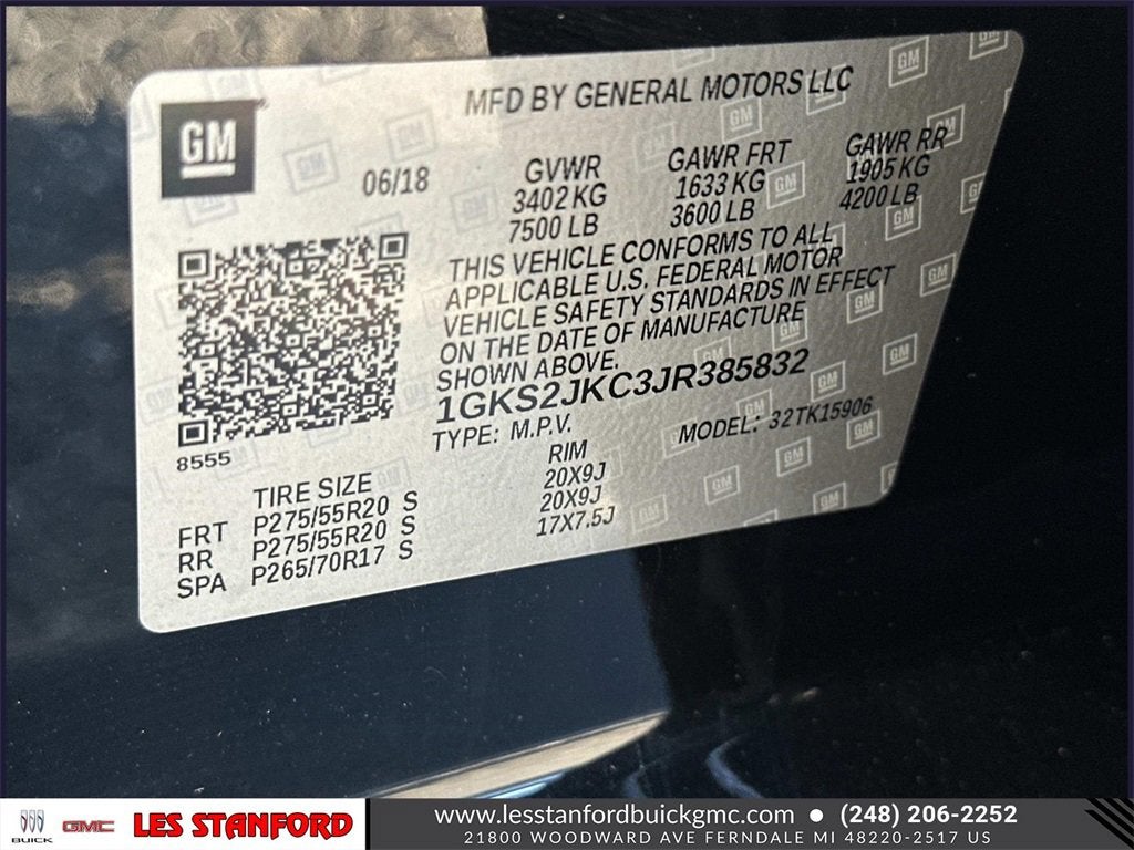 2018 GMC Yukon XL SLT Standard Edition