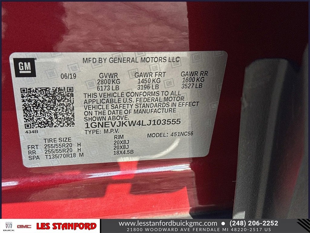 2020 Chevrolet Traverse RS