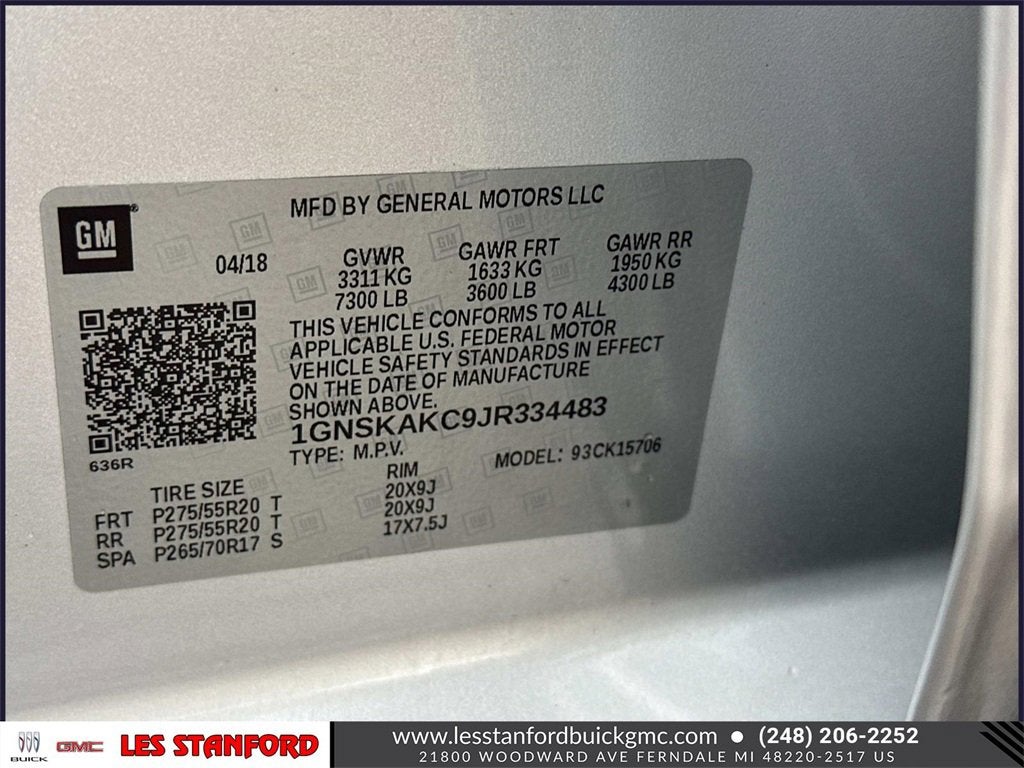 2018 Chevrolet Tahoe LS