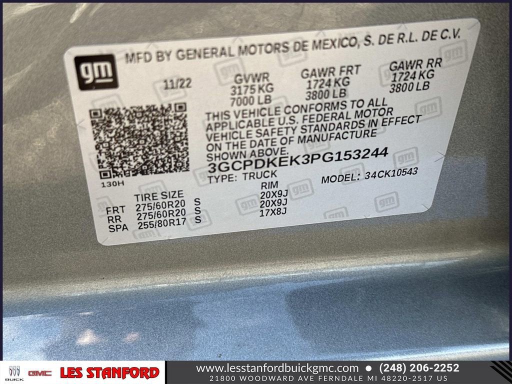2023 Chevrolet Silverado 1500 LT (2FL)