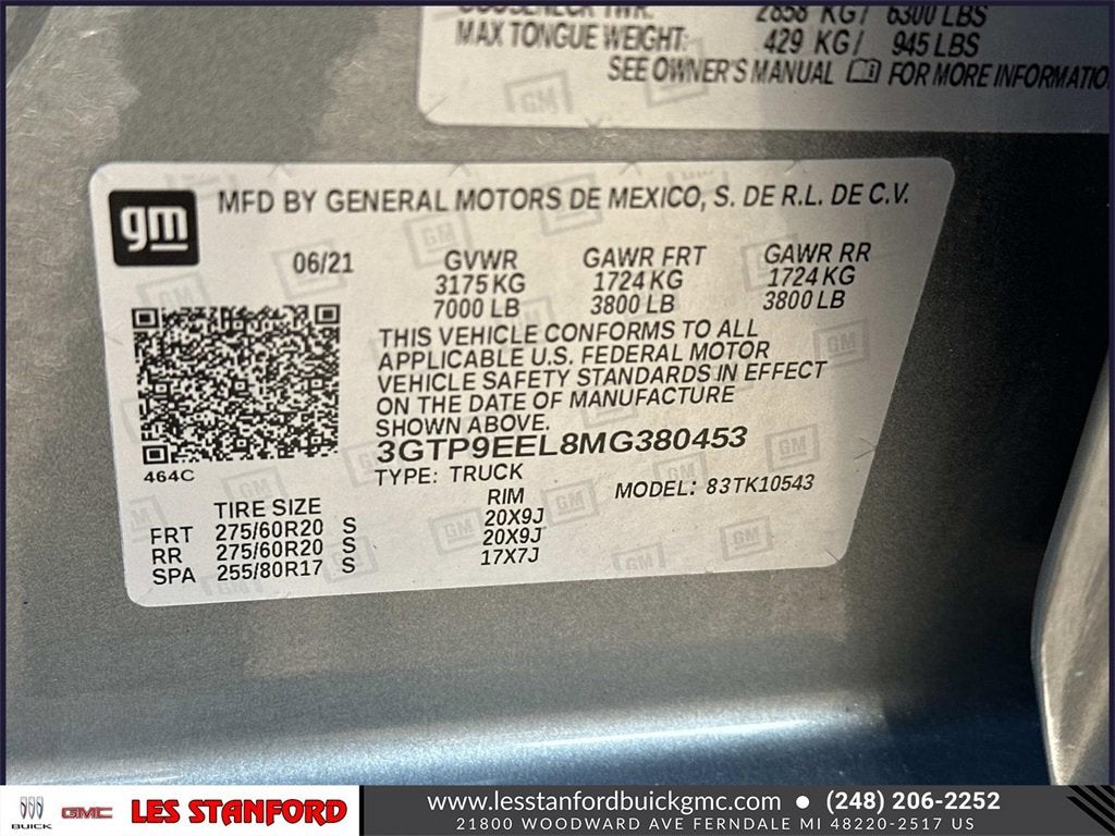 2021 GMC Sierra 1500 AT4