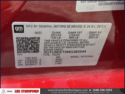 2021 GMC Sierra 1500 AT4