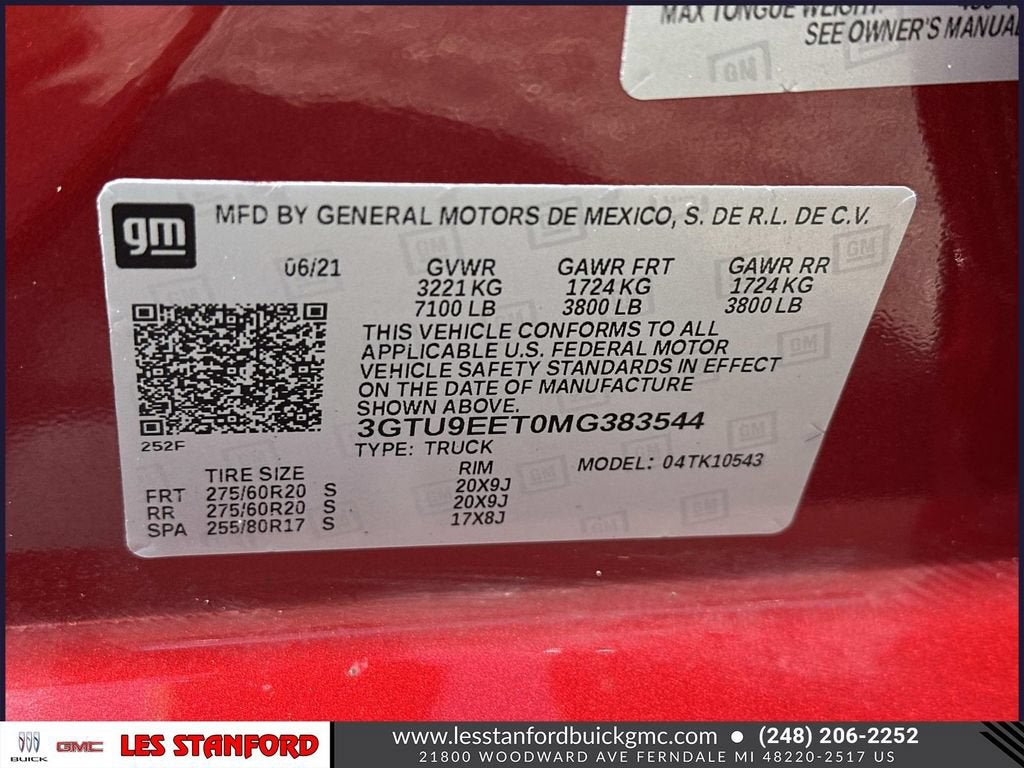 2021 GMC Sierra 1500 AT4