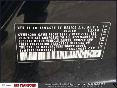 2019 Volkswagen Jetta GLI S