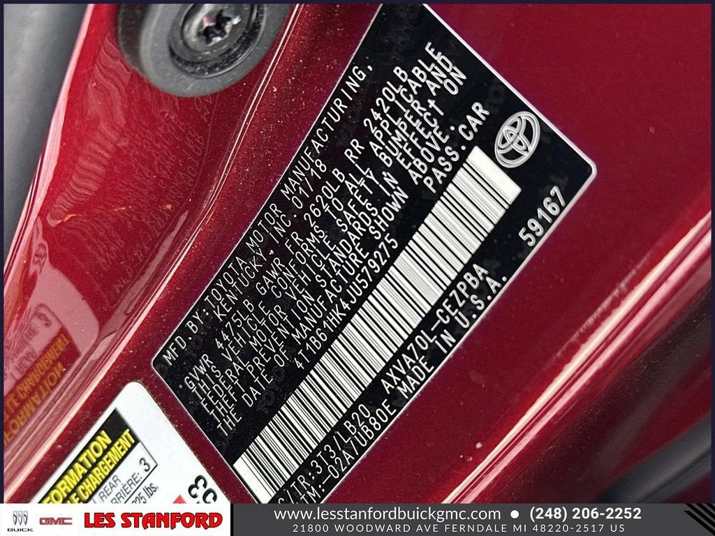 2018 Toyota Camry XSE