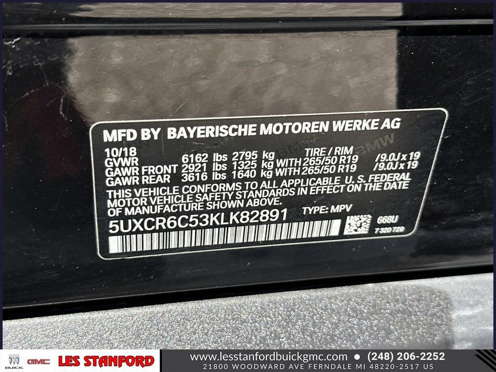 2019 BMW X5 xDrive40i