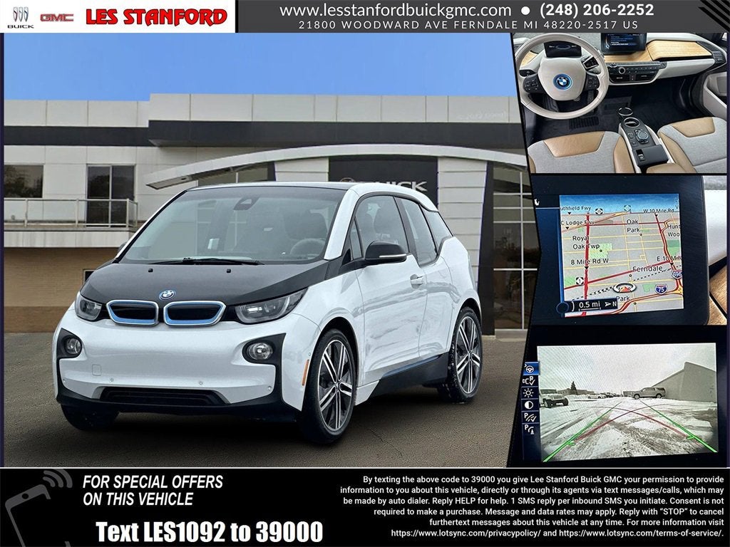 2015 BMW i3 4DR HB W/RANGE EX