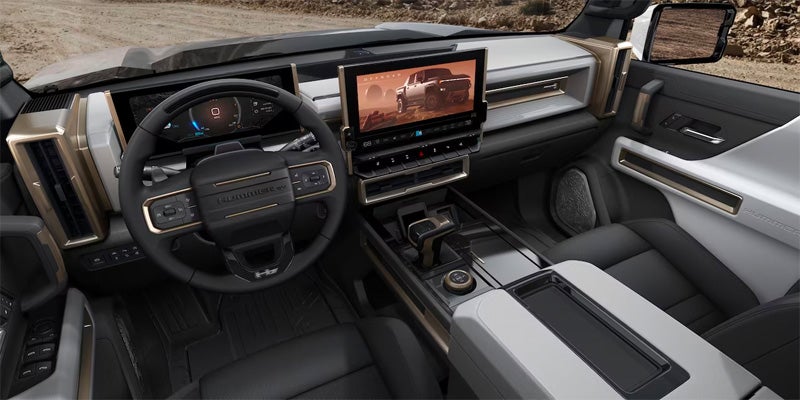 Hummer EV dashboard and electronics