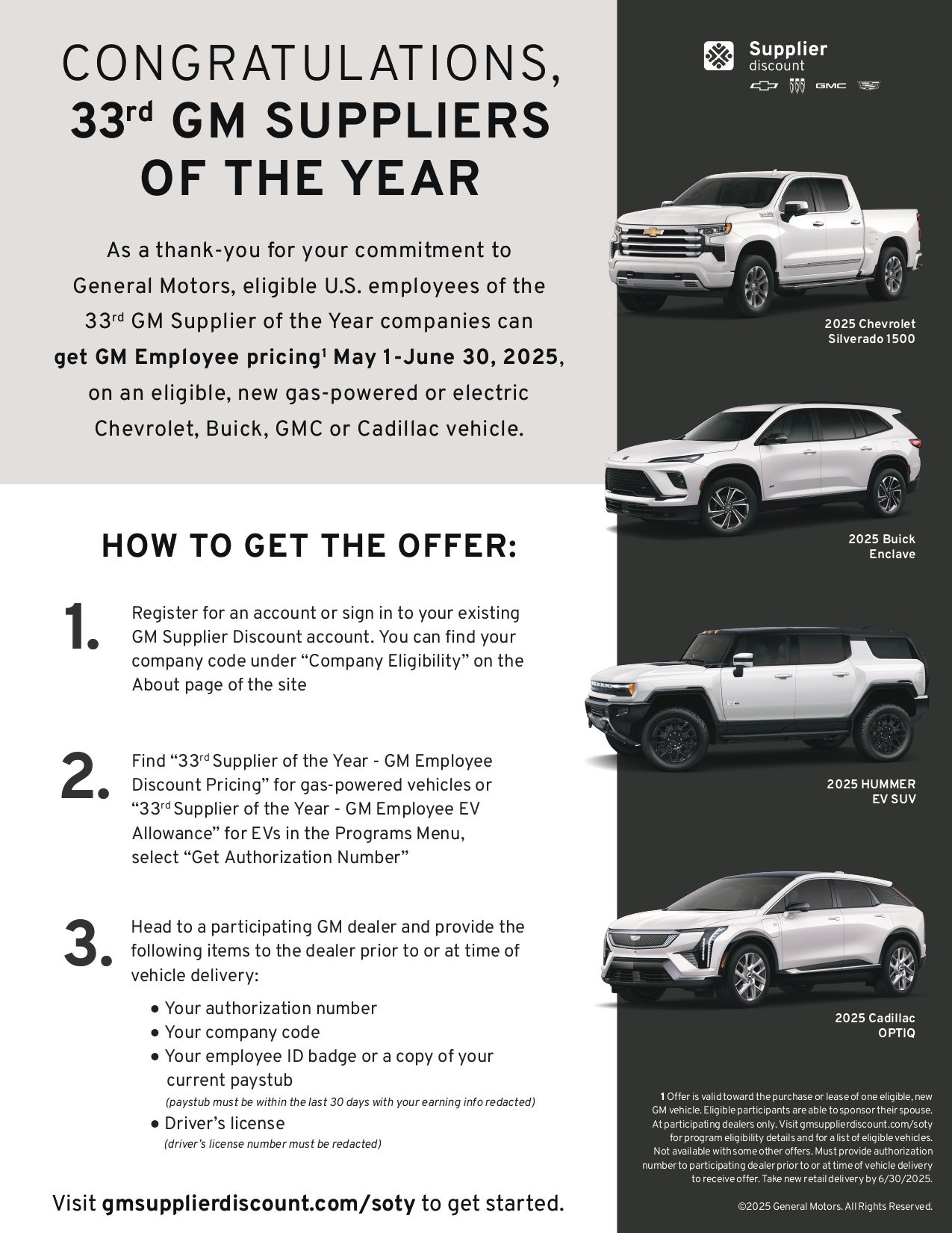 33rd Supplier of the year